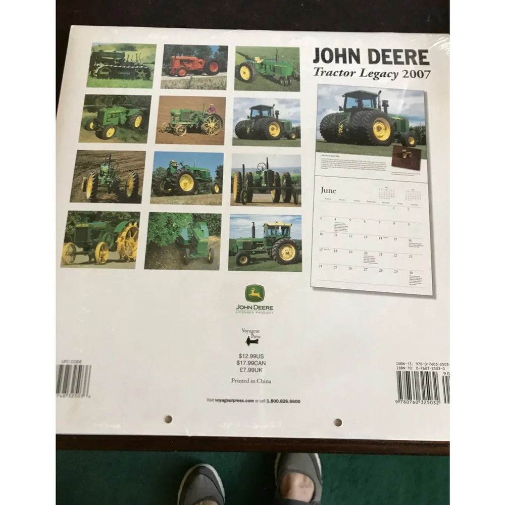 John Deere Tractor Legacy 2007 Calendar